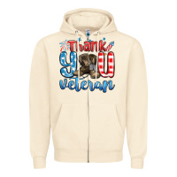 Sandshell thank you veteran Zipper Hoodie - MaliasSmallBusiness