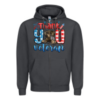 Smoke thank you veteran Zipper Hoodie - MaliasSmallBusiness