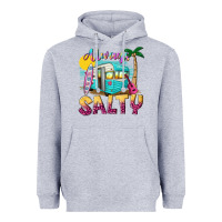 Heather Grey always salty with caravan Heavyweight Hoodie - texasbilliewilder