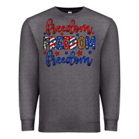 Charcoal Heather Freedom freedom freedom Premium Sweatshirt - Neo Western