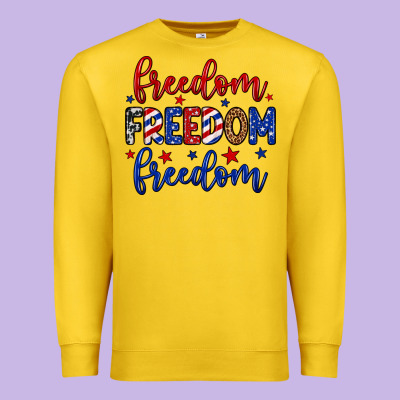 Freedom Freedom Freedom Premium Sweatshirt Designed By Neo Western