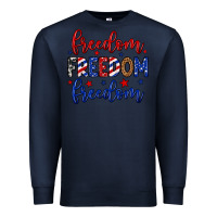 Navy Freedom freedom freedom Premium Sweatshirt - Neo Western