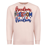 Pale Pink Freedom freedom freedom Premium Sweatshirt - Neo Western