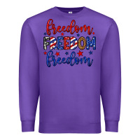 Purple Freedom freedom freedom Premium Sweatshirt - Neo Western