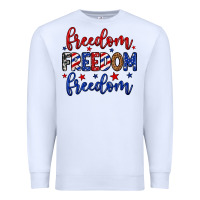 White Freedom freedom freedom Premium Sweatshirt - Neo Western