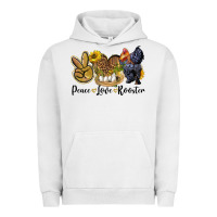 Pigment Lunar Rock Peace Love Rooster Urban Hoodie - LillyAllenDesigns