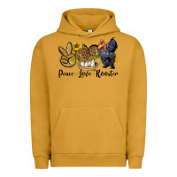 Pigment Peanut Butter Peace Love Rooster Urban Hoodie - LillyAllenDesigns