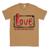 Toasted Coconut love all day every day hearts Classic Tee - MaliasSmallBusiness
