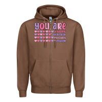 Chestnut you are valentine Zipper Hoodie - MaliasSmallBusiness