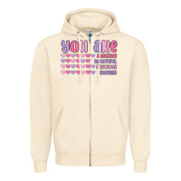 Sandshell you are valentine Zipper Hoodie - MaliasSmallBusiness
