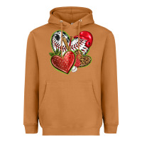 Meerkat baseball with strawberry hearts Heavyweight Hoodie - texasbilliewilder