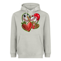 Moon Dust baseball with strawberry hearts Heavyweight Hoodie - texasbilliewilder