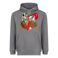 Storm baseball with strawberry hearts Heavyweight Hoodie - texasbilliewilder