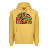 Antique Gold basketball rainbow Premium Hoodie - Artiststas