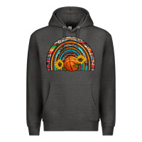 Charcoal Heather basketball rainbow Premium Hoodie - Artiststas