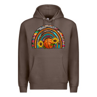 Coffee basketball rainbow Premium Hoodie - Artiststas