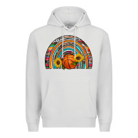 Dove Grey basketball rainbow Premium Hoodie - Artiststas
