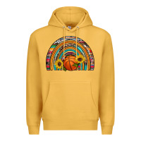 Mustard basketball rainbow Premium Hoodie - Artiststas