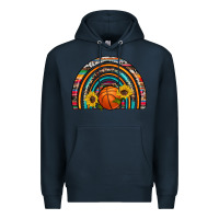 Navy basketball rainbow Premium Hoodie - Artiststas