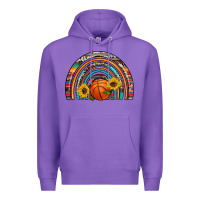 Purple basketball rainbow Premium Hoodie - Artiststas