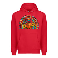 Red basketball rainbow Premium Hoodie - Artiststas