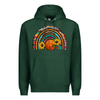 Sports Green basketball rainbow Premium Hoodie - Artiststas