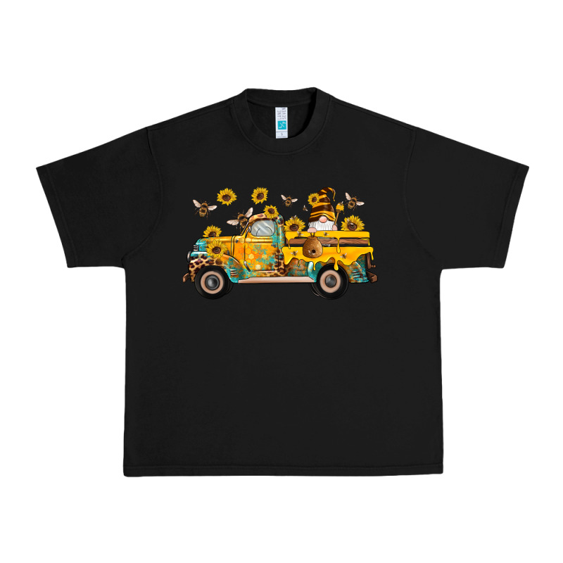 Western Bee Gnomes Truck Sunflowers Honeycomb Beehive Honey Turquoise Urban Heavy Tee by Artiststas | Teevron