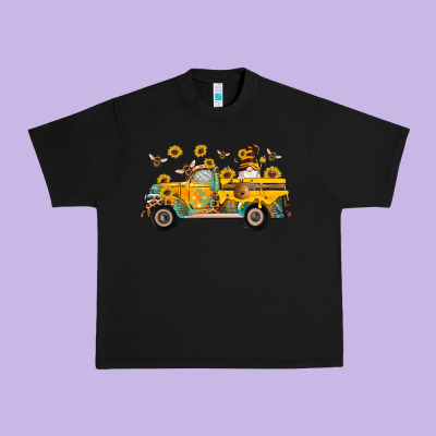 Western Bee Gnomes Truck Sunflowers Honeycomb Beehive Honey Turquoise Urban Heavy Tee Designed By Artiststas