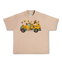 Burro western bee gnomes truck sunflowers honeycomb beehive honey turquoise Urban Heavy Tee - Artiststas