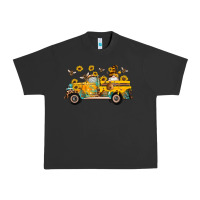 Pigment Black western bee gnomes truck sunflowers honeycomb beehive honey turquoise Urban Heavy Tee - Artiststas