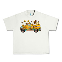 Pistachio western bee gnomes truck sunflowers honeycomb beehive honey turquoise Urban Heavy Tee - Artiststas