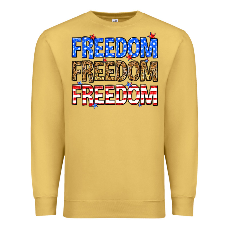 Freedom Freedom Freedom Premium Sweatshirt by Neo Western | Teevron