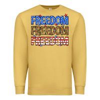 Antique Gold Freedom freedom freedom Premium Sweatshirt - Neo Western