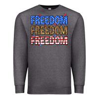 Charcoal Heather Freedom freedom freedom Premium Sweatshirt - Neo Western