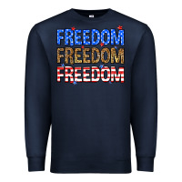 Navy Freedom freedom freedom Premium Sweatshirt - Neo Western