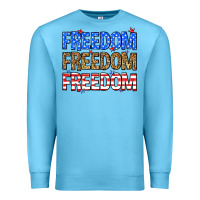 Ocean Blue Freedom freedom freedom Premium Sweatshirt - Neo Western