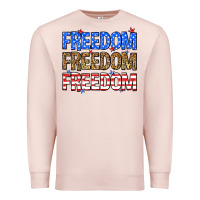 Pale Pink Freedom freedom freedom Premium Sweatshirt - Neo Western