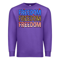 Purple Freedom freedom freedom Premium Sweatshirt - Neo Western