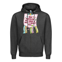 Charcoal Heather take whatever you need  have a great day Zipper Hoodie - MaliasSmallBusiness