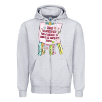 Heather Grey take whatever you need  have a great day Zipper Hoodie - MaliasSmallBusiness