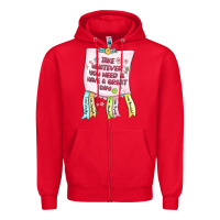 Red take whatever you need  have a great day Zipper Hoodie - MaliasSmallBusiness