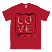 Red love all day every day Classic Tee - MaliasSmallBusiness