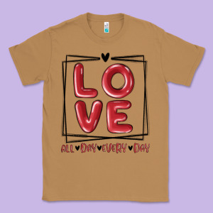 Love All Day Every Day Classic Tee Designed By Maliassmallbusiness