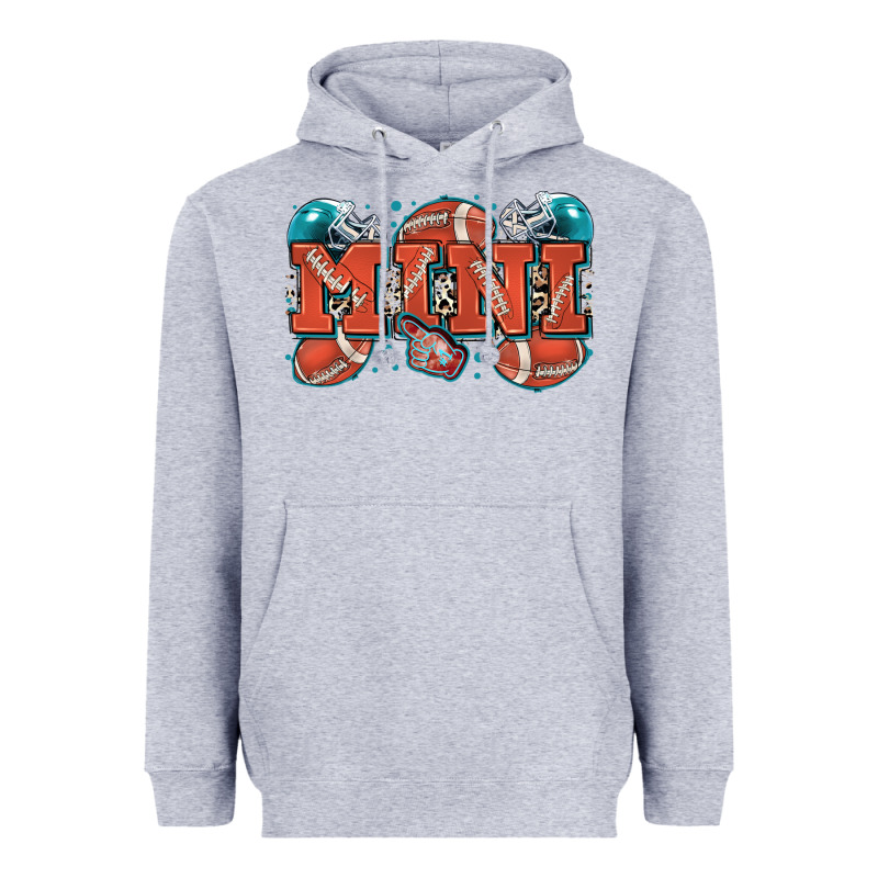 Mini American Football Heavyweight Hoodie by Zillion Design Studio | Teevron