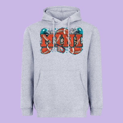 Mini American Football Heavyweight Hoodie Designed By Zillion Design Studio