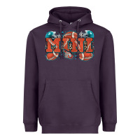 Plum mini American football Heavyweight Hoodie - Zillion Design Studio