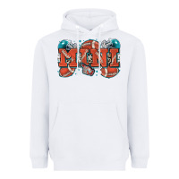 White mini American football Heavyweight Hoodie - Zillion Design Studio