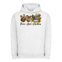 Pigment Lunar Rock Western Peace Love Chickens Urban Hoodie - LillyAllenDesigns
