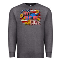 Charcoal Heather Land that we love 4th of july Premium Sweatshirt - CowGirlArtShop