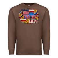 Chestnut Land that we love 4th of july Premium Sweatshirt - CowGirlArtShop